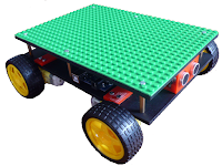 Robot car chassis with LEGO platform